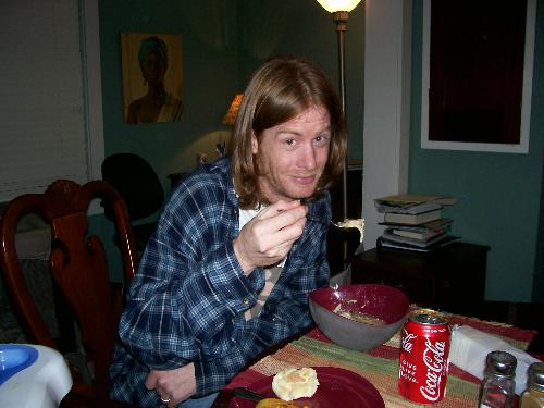 Kevin Eats Soup - Kevin eats soup.  11/2006