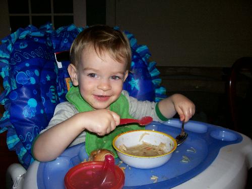 Zane eats soup - Zane eats soup, 11/13/06