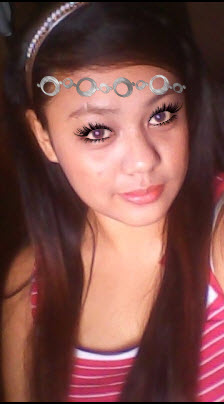 chain headband - I love hair accessories . . I love taking pictures with what I have! I love my false eyelashes too! !