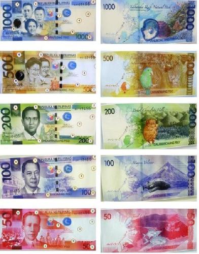 new Philippine peso bill - new look of the Philippine peso bills