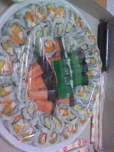 sushi and sashimi - I love this.