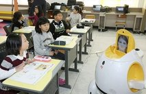 English teaching robots - English-teaching robots in South Korea. 