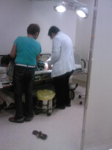 Mother's Cry  - She did not leave me until the doctor finished the medication she was so worried love you so much Mama :)
