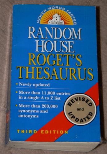 My Thesaurus - One of my favorite books of all time a Thesaurus!