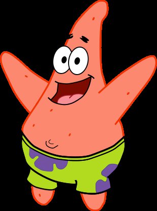 Patrick - Patrick is one of the best friends of Spongebob.