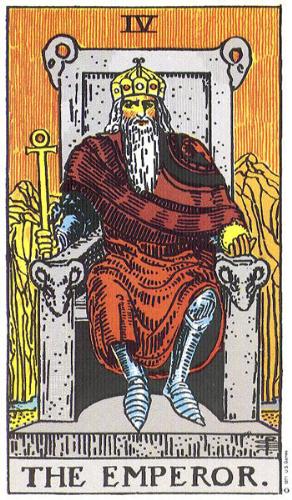 The Emperor -Card 4 - The Emperor Card 4 of the Tarot.