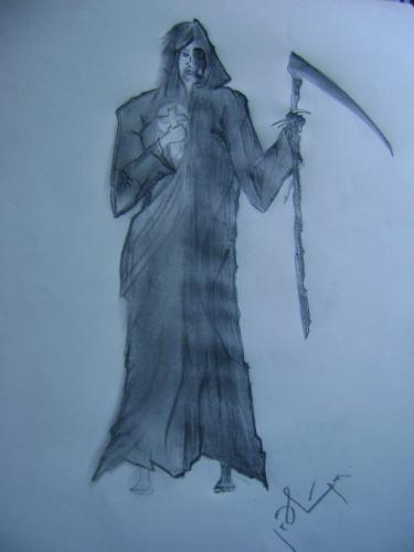 My sketch. - The two side of a coin. Righteous or corrupt, good or evil. thats The coin of human nature!   (this was the thing in my mind when i drew this.)