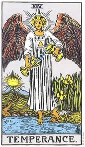 Card 14-Temperance - This is card 14 in the tarot, Temperance