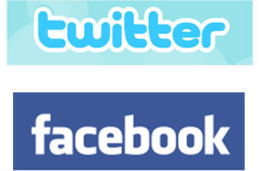 Facebook and Twitter - famous social networking sites