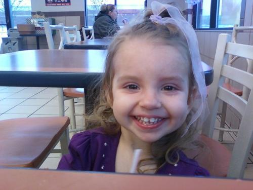 What a smile - My youngest granddaughter,Savanna.