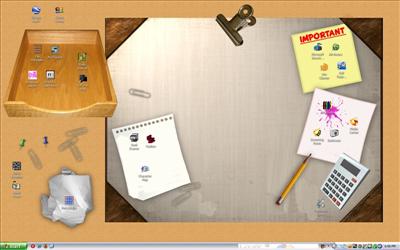 My Desktop - A literal desktop wallpaper for use on... what else? a desktop!