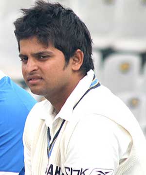Raina  - This is the picture of Suresh Raina. aggressive left hand batsman from team India. Raina also bowls off spin in ODI. Suresh Raina made his debut for India in 2005.