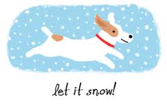 dogs - jack russells love snow