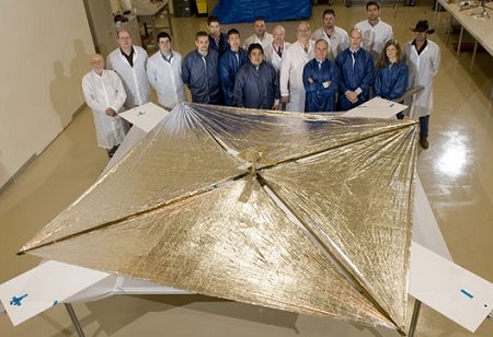 the nanosail-d team - great achievers, the nanosail d team with the flag, that makes history the nanosail-d team - great achievers, the nanosail d team with the flag, that makes history