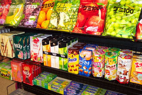 Japanese snacks. - Some Japanese snacks such as Kasugai, Pocky, Pucca, and Hi-Chew.