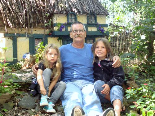 RenFest in MN - Myself with my grand neice on the left with her friewnd in 2010