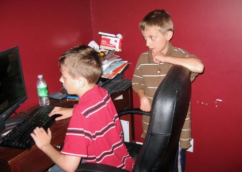 My grandsons - Tyler (r) Hunter (l)
