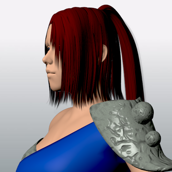 my newest character WIP - it's gonna be in final fantasy style for the unreal engine. ca. 4 weeks left til I'm done.
