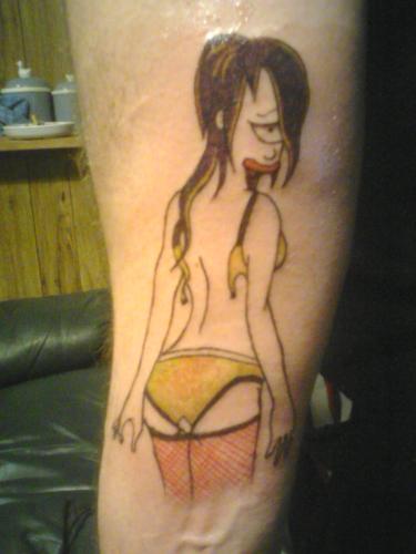 Leela Tattoo  - Tattoo of Leela From Futurama that is on my arm