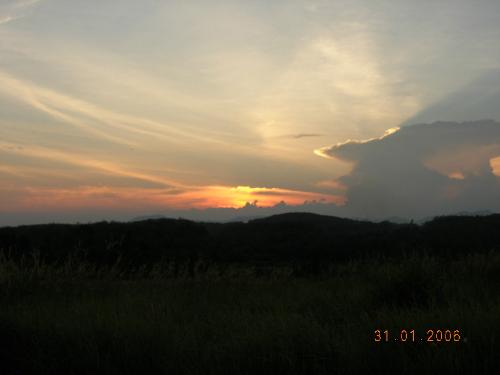 Sunset At Tembangau - I like the colors during the sunset. The photo was taken at Tembangau, Pahang, Malaysia.