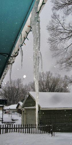 Icicle - On my roof