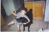 my Bear with grandson, 4yrs ago - grandson with my lab Bear , 4yrs ago