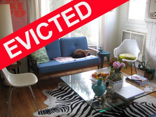 Evicted  - This just a picture of a Nice Home and it just has the word Evicted post over top of it . Nice Apartment by the way