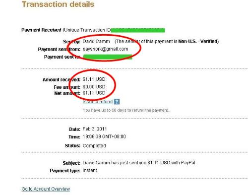 First payment from Paysnork. - First payment from paysnork in just 1 day!