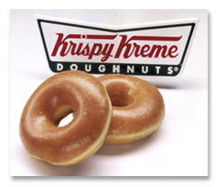 Doughnuts - Krispy Kreme doughnuts, yum.