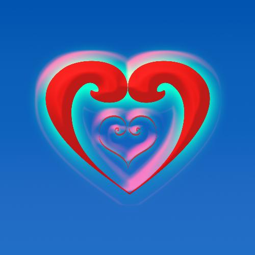 Heart in Valentines Day - A big heart for valentines day.