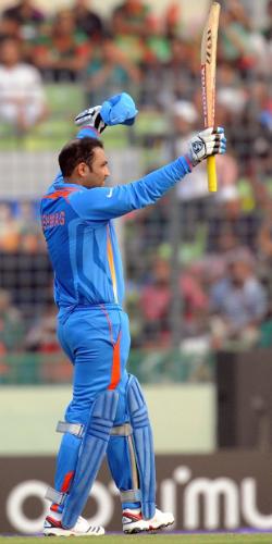 Brilliant Knock by Viru - What a kNow that is by Viru on Opening game of WC2011