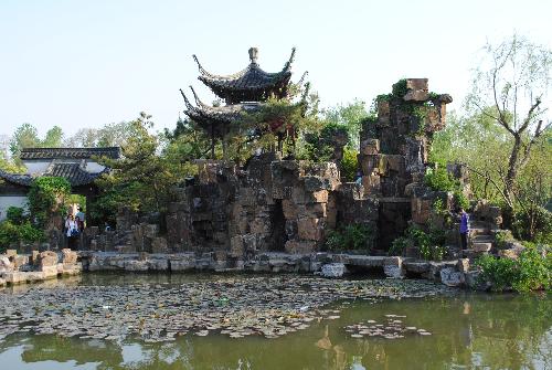 Pavilion in Yangzhou - Yangzhou, as 'The best the United Nations Habitat Award'ancient city. It is very fmous for its Pavilions. This is one of then in Slender West Lake.