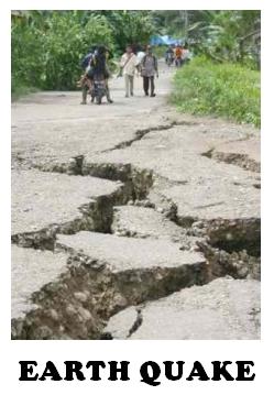 EarthQuake result - This is a photo taken in the province of Philippines. The result of an earthquake, destroyed the road very terrible.