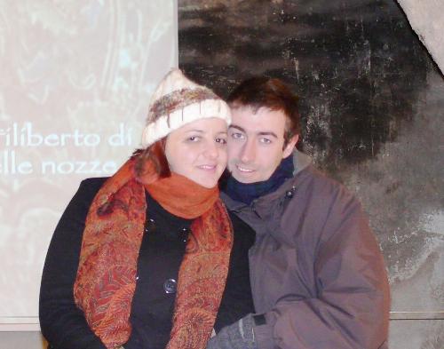 me and my girlfriend - My girlfriend and I at Issogne's castle in Valle d'Aosta - ITALY