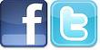 facebook and twitter - facebook and twitter logos