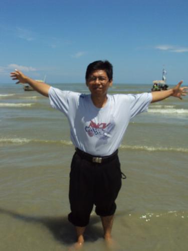 me - alone on beach