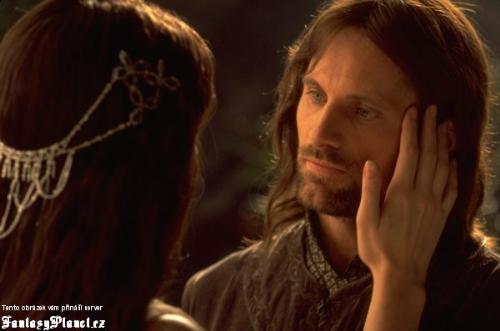 the lord of the rings - Aragorn, talking to his lifelong love, Arwen