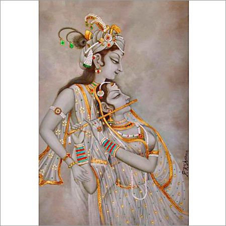Krishna - Krishna god canvas painting