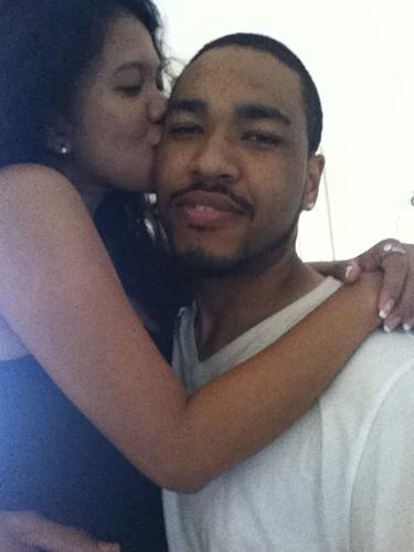 Me and my boo - Me kissing my boo