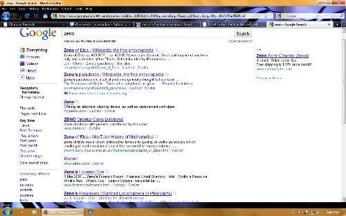 Zeno Google search - It was a search I made for my friend in mylot