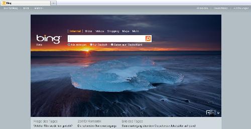 Bing layout - background picture on March 09, 2011 Bing layout - background picture on March 09, 2011