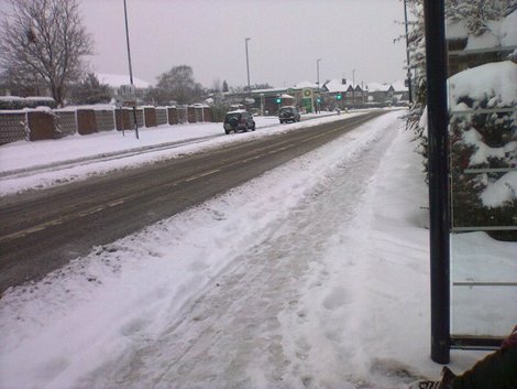 Kent in UK - The snow in Kent in the United Kingdom.