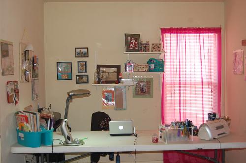 home office/scrapbooking room - bright and airy for spring/summer