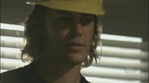 Tim Riggins - Seeing Tim in this hard hat cracks me up because it reminds me of The Village People. LOL