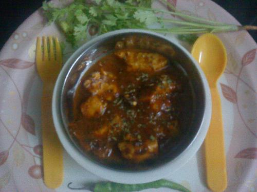 indian food - delicious Paneer curry