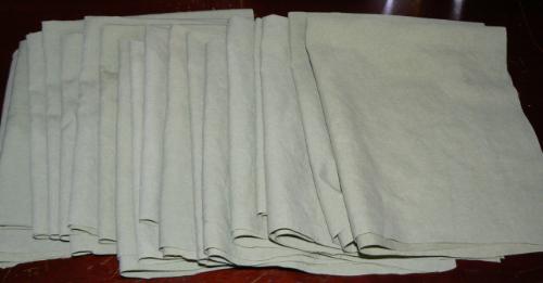 hankies I made - The hankies I made out of a bed sheet