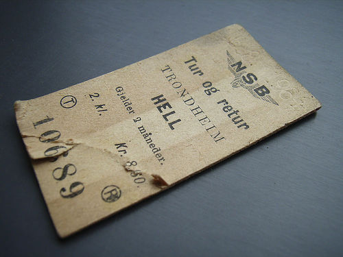 Ticket - An old trip ticket Ticket - An old trip ticket
