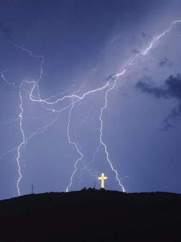 Lightning  - Lightning and cross