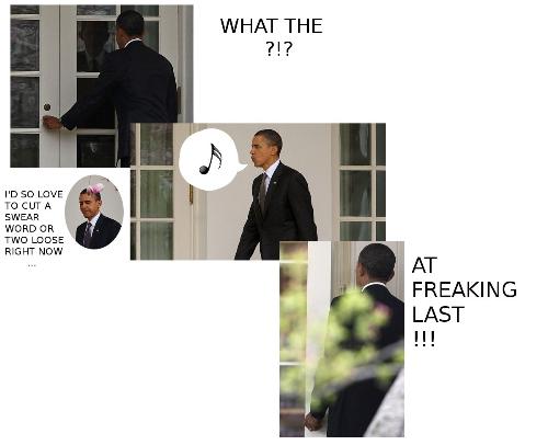 Locked Out - US President Barack Obama was locked out of his Whitehouse by staff who were not told he was not returning home at a certain time. What was funny was the whole bit was caught on the ever watching eye of the camera.