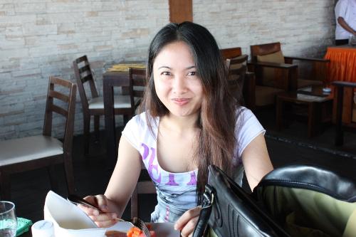 Me - i was having my breakfast in sea house maldives